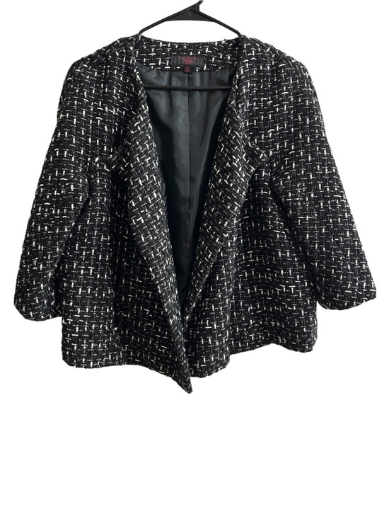 Talbots Jackets & Blazers - Talbots Collection Women’s Size 14 Petites Tweed Jacket Black White